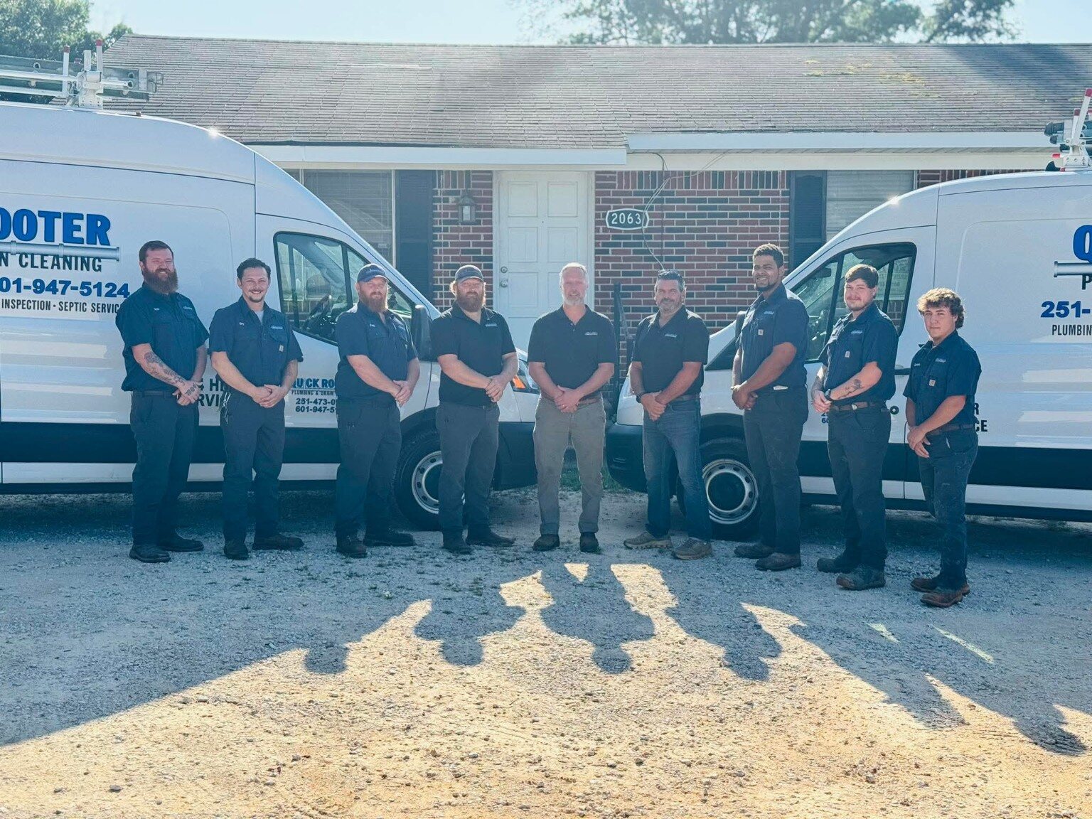 Quick Rooter plumbing and drain cleaning team in Semmes, Alabama